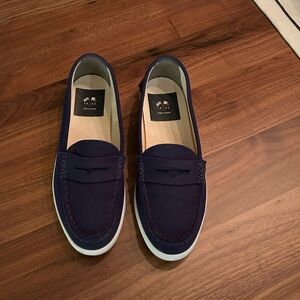 Cole Haan Women’s Canvas Loafer, Size 8, Navy Blue